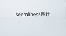 seemliness是什么意思 seemliness的中文翻译、读音、例句