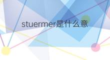 stuermer是什么意思 stuermer的中文翻译、读音、例句