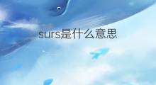 surs是什么意思 surs的中文翻译、读音、例句