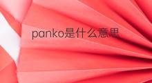 panko是什么意思 panko的中文翻译、读音、例句