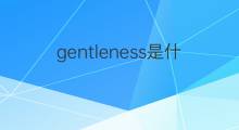 gentleness是什么意思 gentleness的中文翻译、读音、例句