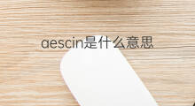 aescin是什么意思 aescin的中文翻译、读音、例句