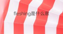 fleshing是什么意思 fleshing的中文翻译、读音、例句