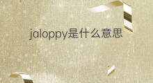 jaloppy是什么意思 jaloppy的中文翻译、读音、例句