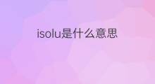 isolu是什么意思 isolu的中文翻译、读音、例句