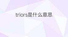 triors是什么意思 triors的中文翻译、读音、例句