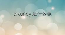 alkanoyl是什么意思 alkanoyl的中文翻译、读音、例句