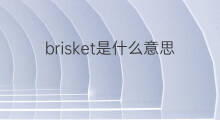 brisket是什么意思 brisket的中文翻译、读音、例句