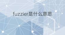 fuzzier是什么意思 fuzzier的中文翻译、读音、例句