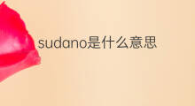 sudano是什么意思 sudano的中文翻译、读音、例句