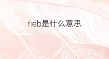 rieb是什么意思 rieb的中文翻译、读音、例句