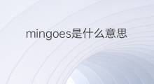 mingoes是什么意思 mingoes的中文翻译、读音、例句