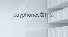 payphones是什么意思 payphones的中文翻译、读音、例句