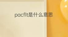 pacflt是什么意思 pacflt的中文翻译、读音、例句