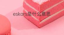 eskars是什么意思 eskars的中文翻译、读音、例句
