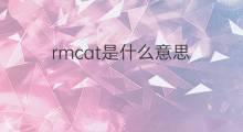 rmcat是什么意思 rmcat的中文翻译、读音、例句