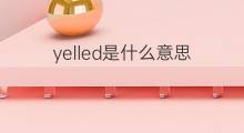 yelled是什么意思 yelled的中文翻译、读音、例句
