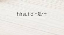hirsutidin是什么意思 hirsutidin的中文翻译、读音、例句