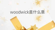 woodwick是什么意思 woodwick的中文翻译、读音、例句