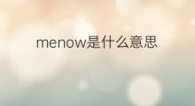 menow是什么意思 menow的中文翻译、读音、例句