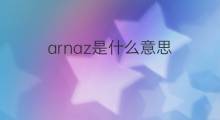 arnaz是什么意思 arnaz的中文翻译、读音、例句