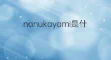 nanukayami是什么意思 nanukayami的中文翻译、读音、例句