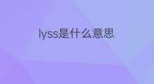 lyss是什么意思 lyss的中文翻译、读音、例句