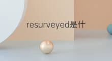 resurveyed是什么意思 resurveyed的中文翻译、读音、例句