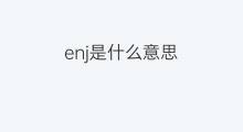enj是什么意思 enj的中文翻译、读音、例句
