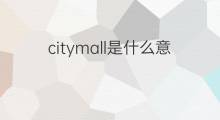citymall是什么意思 citymall的中文翻译、读音、例句